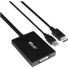 Club 3D Kabeladaptrar Kablar Club 3D Dual Link DVI-D - DisplayPort/USB A PD F-M Adapter 0.6m