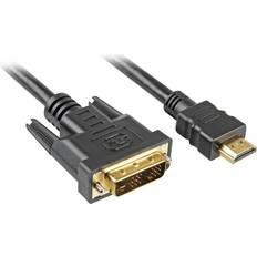 Sharkoon HDMI-kablar Sharkoon HDMI - DVI-D Single Link 2m