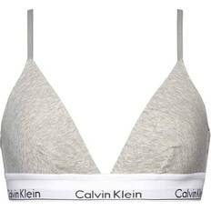 Calvin Klein 18 - Dam Kläder Calvin Klein Modern Cotton Lightly Lined Triangle Bralette - Grey Heather