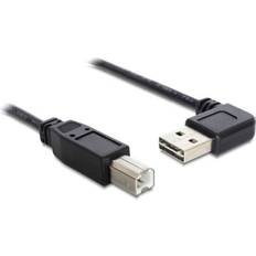 DeLock Guld - USB A-USB B - USB-kabel Kablar DeLock Left/Right EASY-USB USB A-USB B 2.0 Angled 0.5m