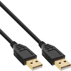 InLine USB A-USB A - USB-kabel Kablar InLine USB A-USB A 2.0 1m