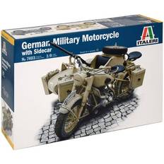 Italeri Motorcyklar Modellsatser Italeri German Military Motorcycle with Side Car 1:9