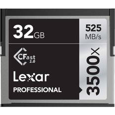 Lexar Media Minneskort Lexar Media CFast 2.0 525MB/s 128GB (3500x)