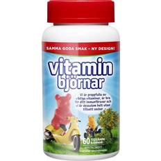 E-vitaminer - Förbättrar muskelfunktion Vitaminer & Mineraler Active Care Vitamin Bears Raspberry Blueberry and Lemon 60 st