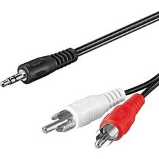 Goobay 3.5mm kablar - Rund Goobay 3.5mm - 2xRCA M-M 1.5m