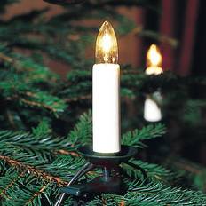 Konstsmide Julgransbelysning Konstsmide Wooden Chain White/Green Julgransbelysning 25 Lampor