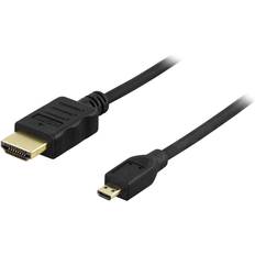 HDMI-kablar Deltaco HDMI - HDMI Micro High Speed with Ethernet 2m