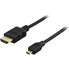 HDMI-kablar Deltaco HDMI - HDMI Micro High Speed with Ethernet 3m