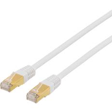 Nätverkskablar - Svarta Deltaco S/FTP Cat7 RJ45 LSZH M-M 1m