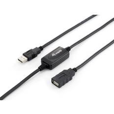 Equip USB A-USB A - USB-kabel Kablar Equip Active USB A - USB A M-F 2.0 10m