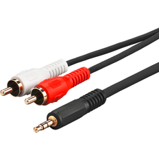 MicroConnect 3.5mm kablar MicroConnect Gold 3.5mm - 2RCA 10m