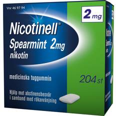 Nicotinell Spearmint 2mg 204 st Tuggummi