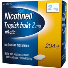 Nicotinell Tropisk Frukt 2mg 204 st Tuggummi