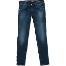 Replay Herr Jeans Replay Anbass Hyperflex Re-Used Jeans - Dark Blue