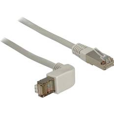 DeLock Nätverkskablar DeLock S/FTP Cat5e RJ45 (angled) 0.5m