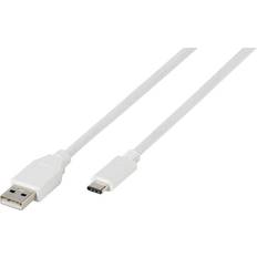 Vivanco USB-kabel Kablar Vivanco USB A-USB C 2.0 1.2m