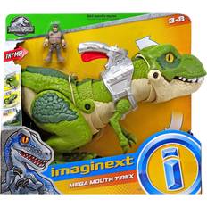 Fisher Price Plastleksaker Actionfigurer Fisher Price Imaginext Jurassic World Mega Mouth T Rex