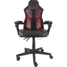 RGB LED belysning Gamingstolar Deltaco GAM-086 Gaming Chair with RGB Lighting - Black
