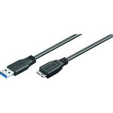 USB A-USB Micro-B - USB-kabel Kablar MicroConnect USB A - USB Micro-B 3.0 2m