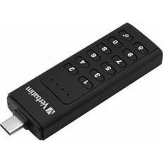 Verbatim 32 GB USB-minnen Verbatim USB 3.1 Keypad Secure Type-C 32GB