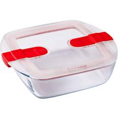 Glas - Säker för mikrovågsugn Matlådor Pyrex Cook & Heat Microwave Square Matlåda 1L