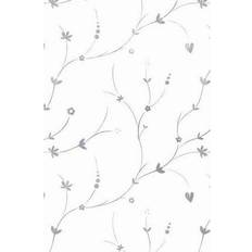 Presentpapper My Heart White/Silver