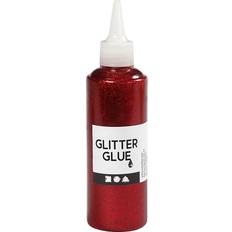 Creotime Glitter Glue Red 118ml