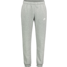 Nike Byxor Nike Sportswear Club Fleece Joggers - Dark Gray Heather/Matte Silver/White