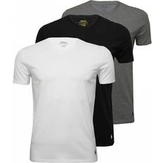 Polo Ralph Lauren Cotton Crew Neck T-shirt 3-pack - Black/Grey/White