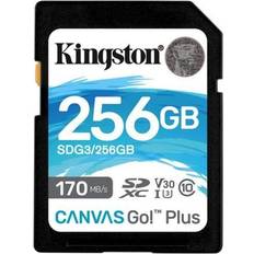 Kingston Minneskort Kingston Canvas Go! Plus SDXC Class 10 UHS-I U3 V30 170/90MB/s 256GB