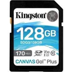 128 GB - SDXC - V30 Minneskort Kingston Canvas Go! Plus SDXC Class 10 UHS-I U3 V30 170/90MB/s 128GB