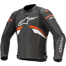 Alpinestars Motorcykeljackor Alpinestars GP Plus R V3 Leather Jacket Black/Neon-Red/White Herr