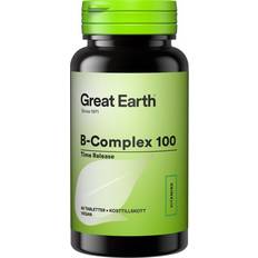 Great Earth B-vitaminer Vitaminer & Mineraler Great Earth B-Complex 100mg 60 st