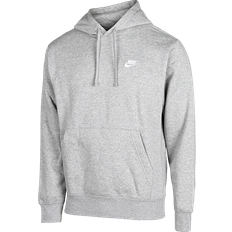 Nike Bomull - Dam Överdelar Nike Sportswear Club Fleece Pullover Hoodie - Dark Grey Heather/Matte Silver/White