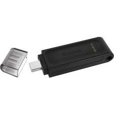 Kingston 64 GB - Memory Stick PRO-HG Duo - USB Type-A USB-minnen Kingston USB 3.2 Data Traveler 70 64GB