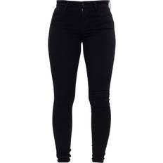 Levi's Dam - L34 Byxor & Shorts Levi's 720 High Rise Super Skinny Jeans - Black Galaxy