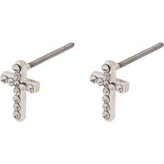 Pilgrim Clara Earrings - Silver/Transparent