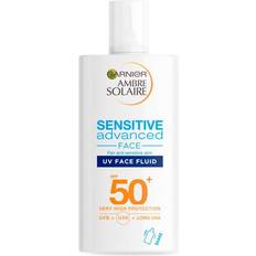 Garnier Flaskor Solskydd Garnier Ambre Solaire Sensitive Advanced UV Face Fluid SPF50+ 40ml