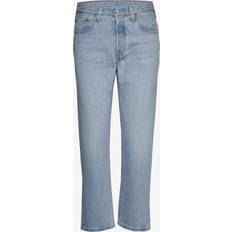 Levi's Blåa - Dam - Skinnjackor - W28 Jeans Levi's 501 Crop Jeans - Light Indigo/Worn in