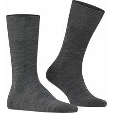 Falke Herr - Ull Strumpor Falke Airport Men Socks - Dark Grey