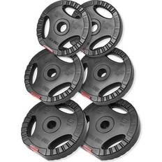 30mm - 5 kg Viktskivor Gorilla Sports Pro Trigrip Weight Plate Set 17.5kg