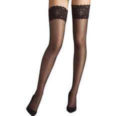 Nylon Stay-ups Wolford Satin Touch 20 Stay-Up - Nearly Black