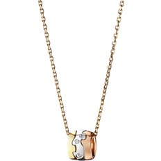 Georg Jensen Fusion Necklace - Gold/White Gold/Rose Gold/Diamonds