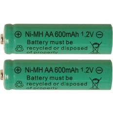 AA Rechargeable 600mAh Compatible 2-pack