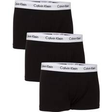 Calvin Klein Svarta Kalsonger Calvin Klein Cotton Stretch Low Rise Trunks 3-pack - Black