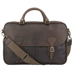 Barbour Väskor Barbour Wax Leather Briefcase - Olive