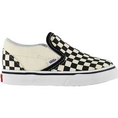 25 Sneakers Vans Toddler Checkerboard Slip-On V - Black/White