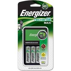 Batterier - Batteriladdare Batterier & Laddbart Energizer NiMH Battery Charger + AA 2000mAh Battery 4-pack