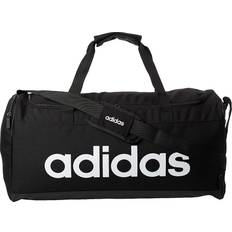 adidas Linear Duffel Bag - Black/Black/White