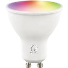 GU10 - Röda Ljuskällor Deltaco SH-LGU10RGB LED Lamp 5W GU10